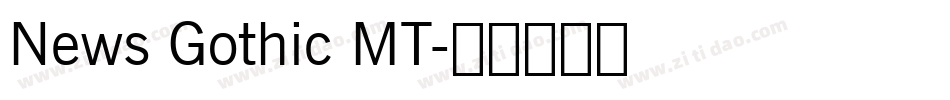 News Gothic MT字体转换